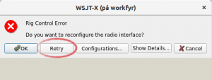 Connection error WSJT-X